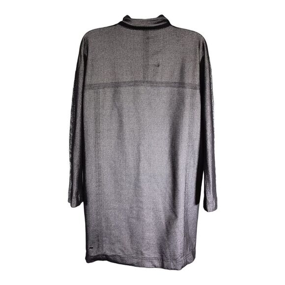 Lululemon Cocoon Car Coat Black Gray Snap Jacquard Space Dye Women's Small - Picture 2 of 4